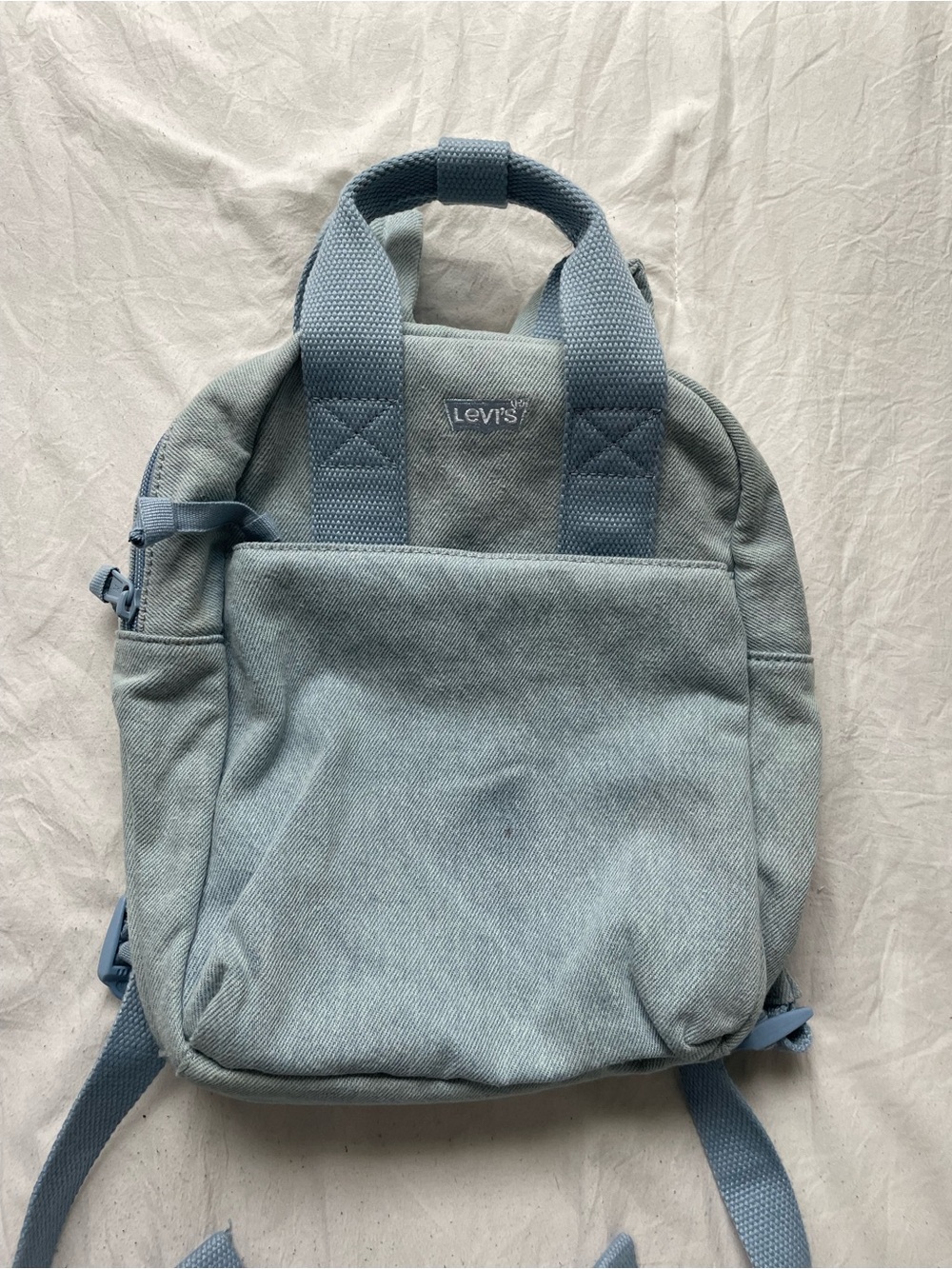 Levi's Light Blue Denim Mini Backpack